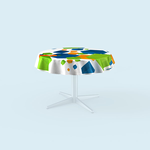 Nappe de table ronde - personnalisée
