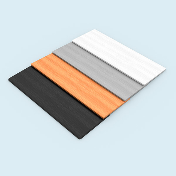 Comptoir scratch: disponibles avec des plaques de table et de sol, 4 couleurs
