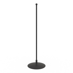Support bannière de table, métal, noir - hauteur 30 cm