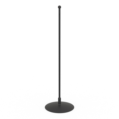 Support bannière de table, métal, noir - hauteur 30 cm