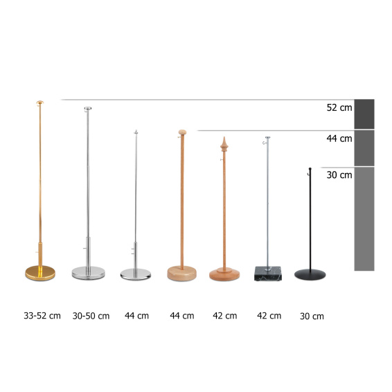 Bannière de table / Fanion, aperçu des supports de table