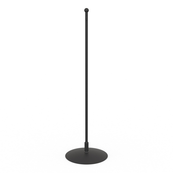 Support bannière de table, métal noir 