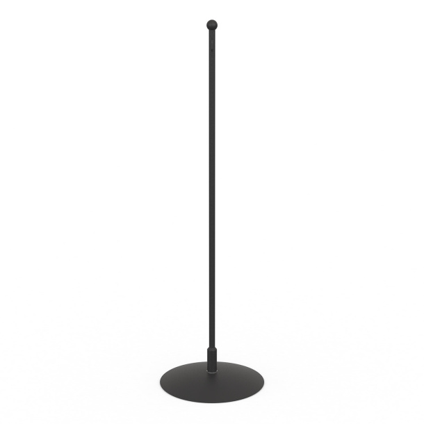 Support bannière de table, métal noir 