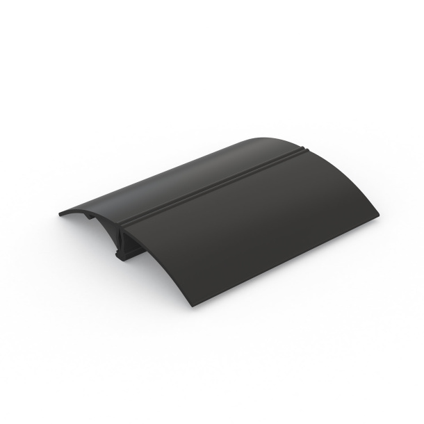 Porte-panneau T - présentoir de table en aluminium anodisé noir