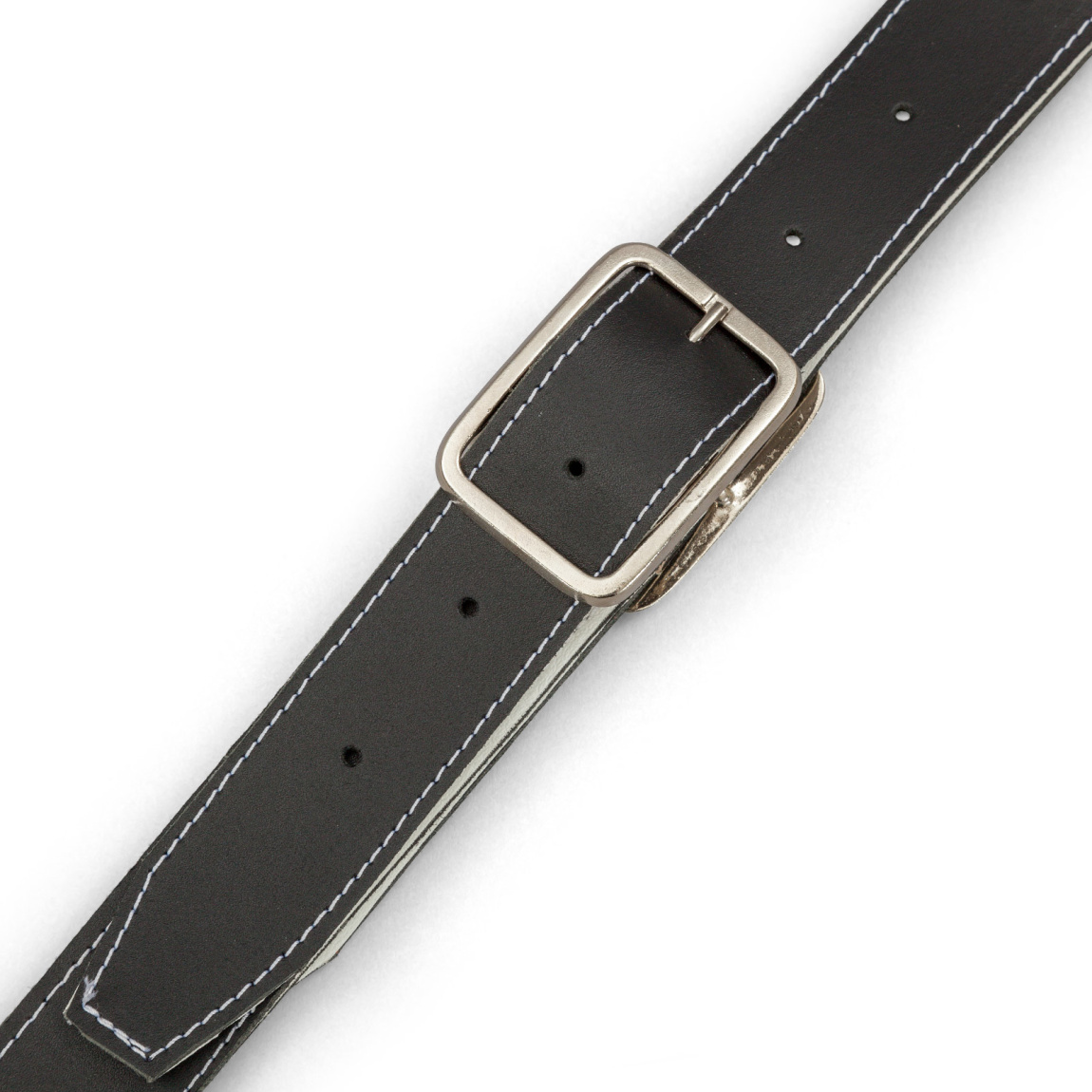 Bandoulière en cuir, doublée, longueur de sangle réglable