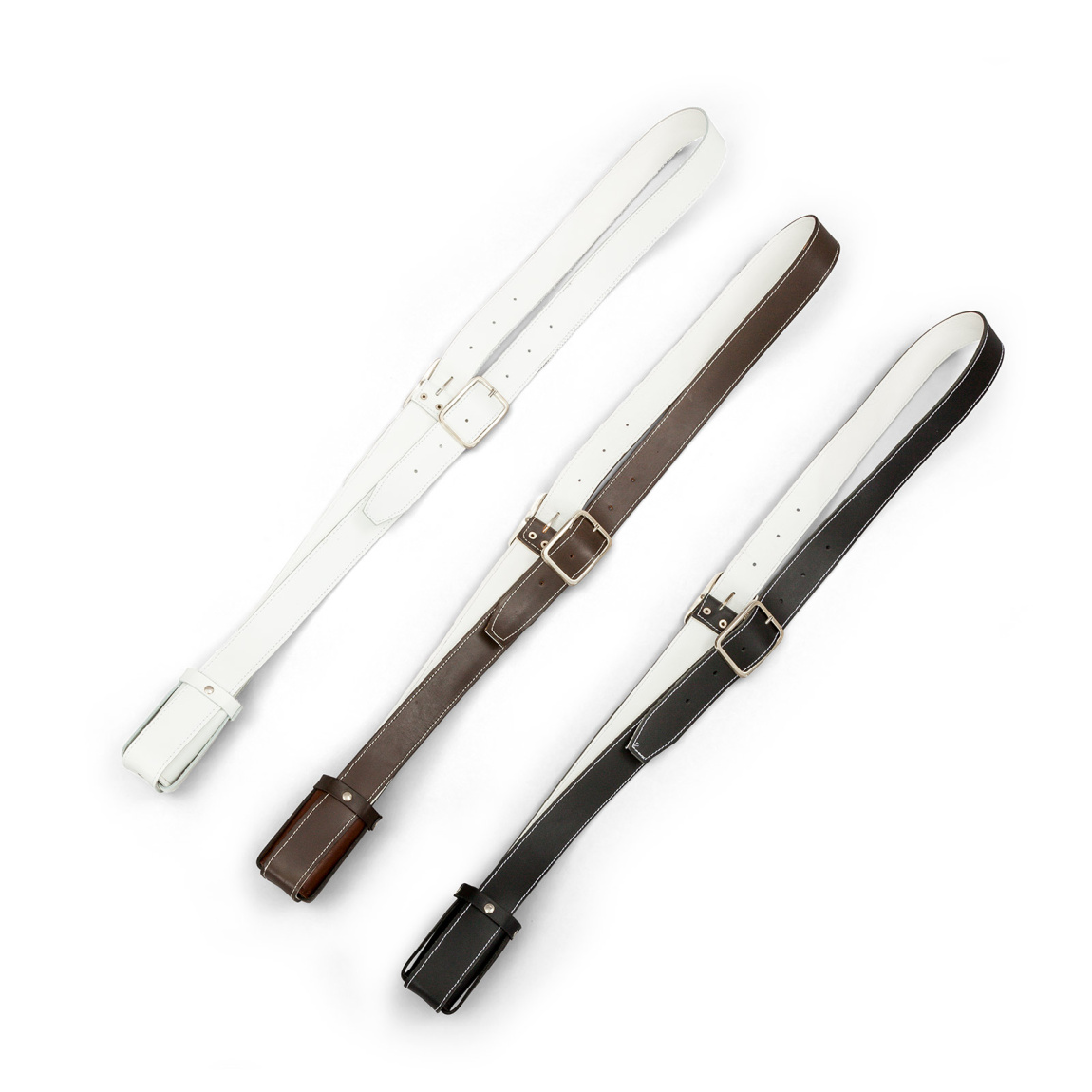 Accessoire optionnel : sangle de transport pour drapeaux à agiter, disponible en blanc, brun ou noir