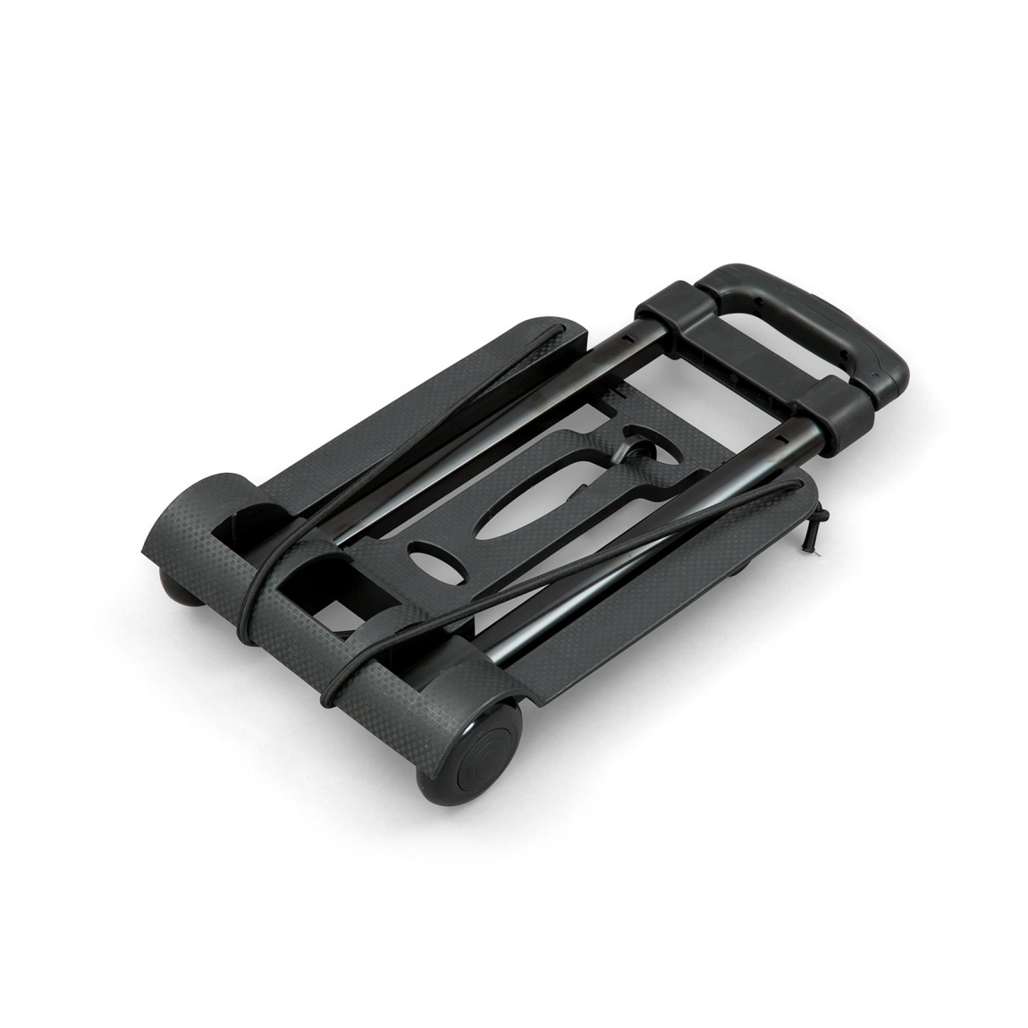 Châssis de trolley plié, dimensions (L x l x H) : 45 x 25 x 8 cm