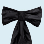 Cravate de deuil pour drapeau, noir, longueur 80 cm