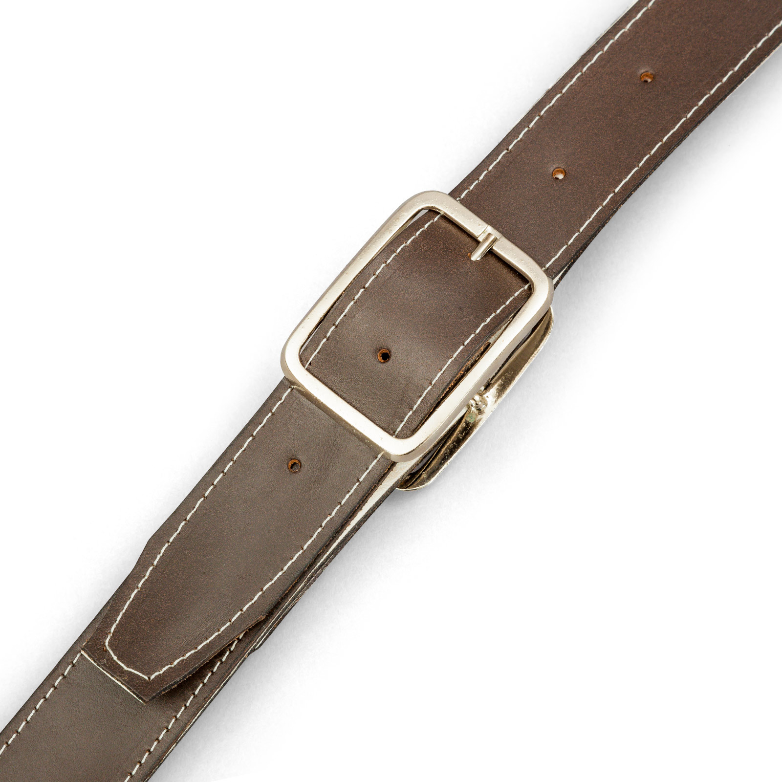 Bandoulière en cuir, doublée, longueur de sangle réglable