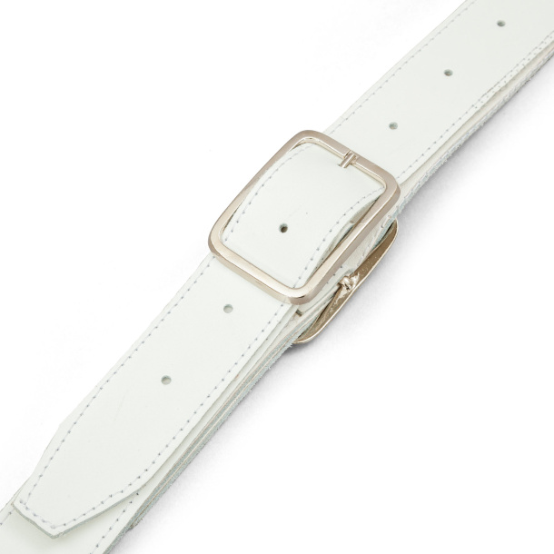 Bandoulière en cuir, doublée, longueur de sangle réglable