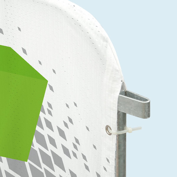 Varioflag® A SE, fixation latérale sur la barrière mobile avec attache-câbles