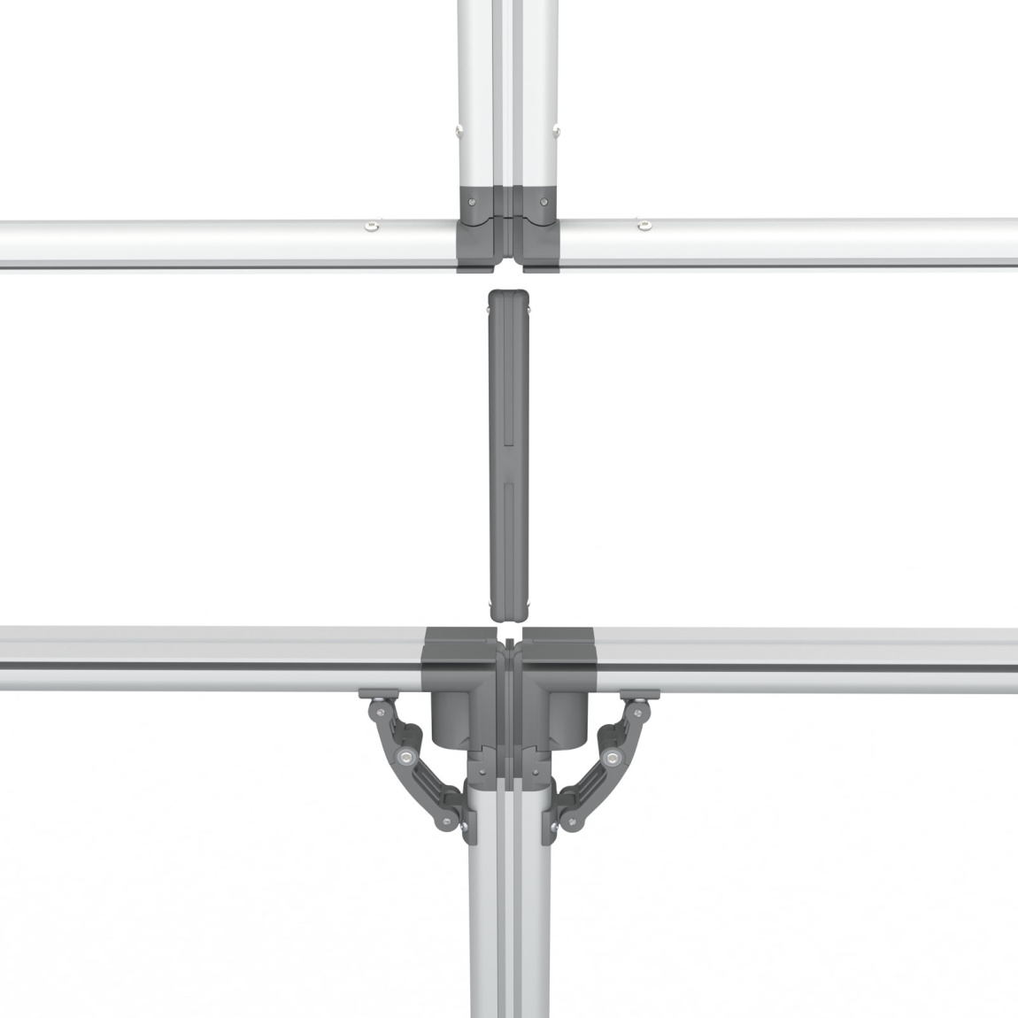 Connexion entre quatre cadres