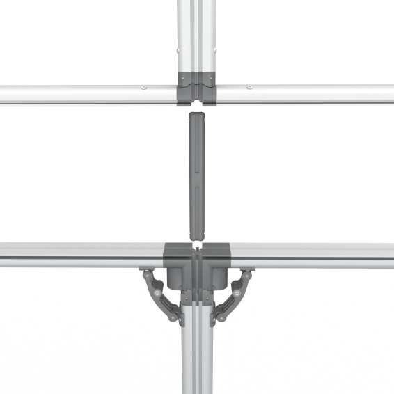 Connexion entre quatre cadres