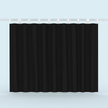 Rideau opaque en Multisol X Opak SE : verso noir opaque