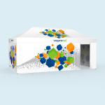 Cloisons: 3 pleines, 1 avec porte à droite