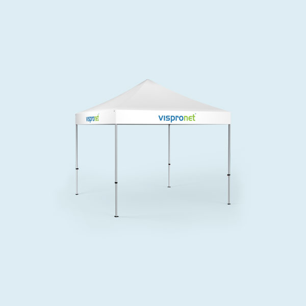 Pavillon pliable Basic 3 x 3 m, seul le volant est imprimé, pas de cloisons