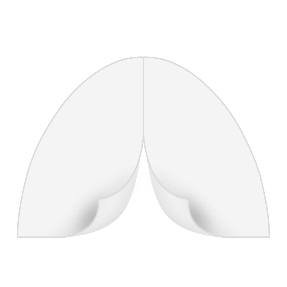 Cloison de tente gonflable Air - blanche, non imprimée, entrée par zip