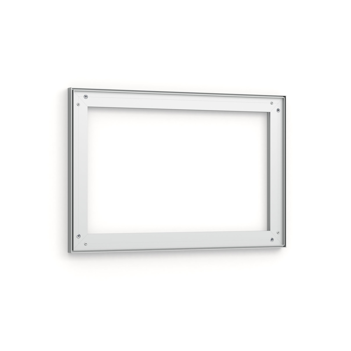 Cadre aluminium vu de l'intérieur