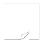 Cloison blanche Hexagon avec porte, sans impression, 200 x 235 cm