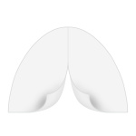 Cloison de tente gonflable Air - blanche, non imprimée, entrée par zip