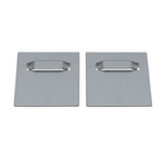 Fixations autocollantes pour enseignes / plaques - 70 x 70 mm, plaques de fixation adhésives par 2