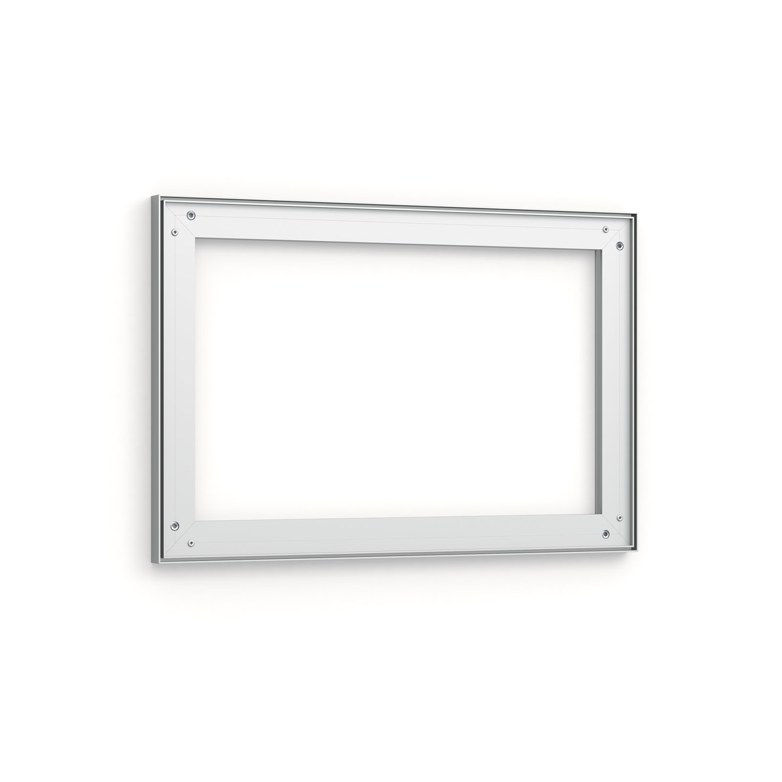 Cadre aluminium vu de l'intérieur