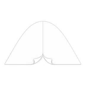 Cloison blanche pour tente étoile - entrée par fermeture à glissière