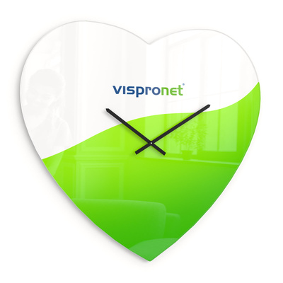 Horloge murale - forme cœur