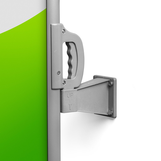 Support mural pour store latéral, gris argenté