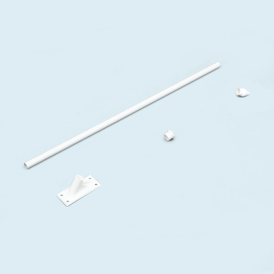 Kit de support de drapeau 60°, à pointe blanche