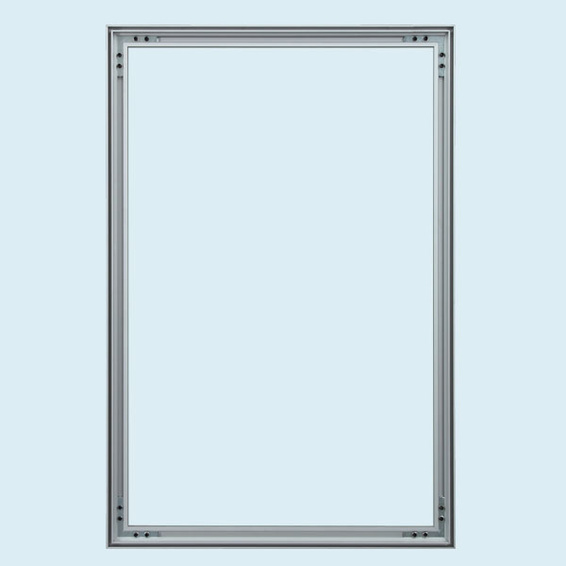 Cadre d'aluminium - vue du cadre entier - format portrait