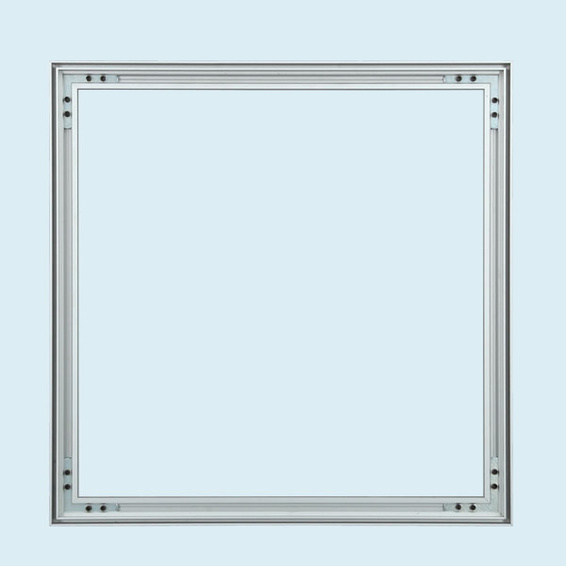 Cadre d'aluminium - vue du cadre entier - format carré