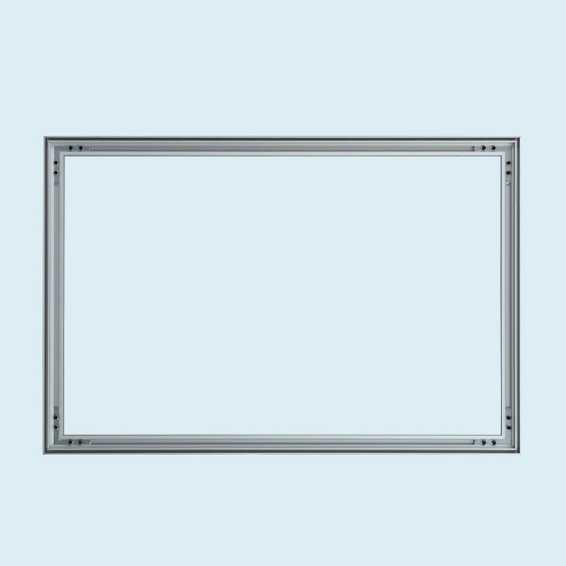 Cadre d'aluminium - vue du cadre entier - format paysage