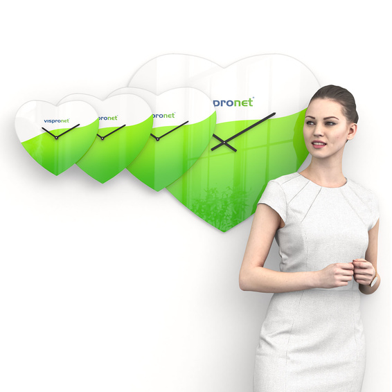 Horloges personnalisables : 28x25 cm, 33x30 cm, 39x35 cm, 67x60 cm