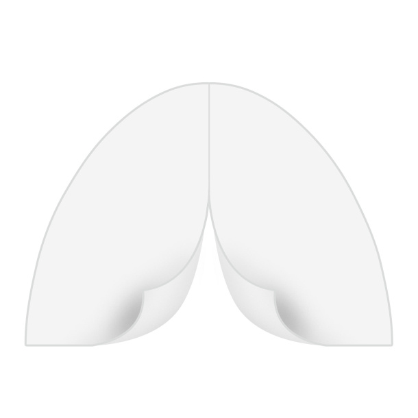 Cloison de tente gonflable Air - blanche, non imprimée, entrée par zip