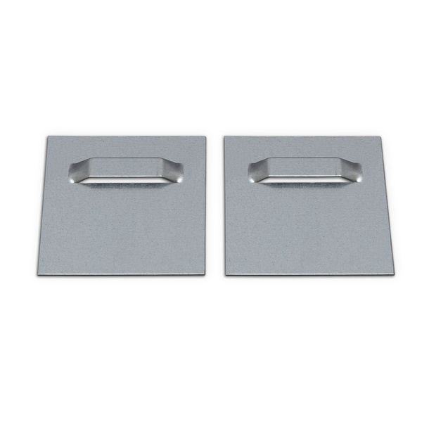 Fixations autocollantes pour enseignes / plaques - 70 x 70 mm, plaques de fixation adhésives par 2