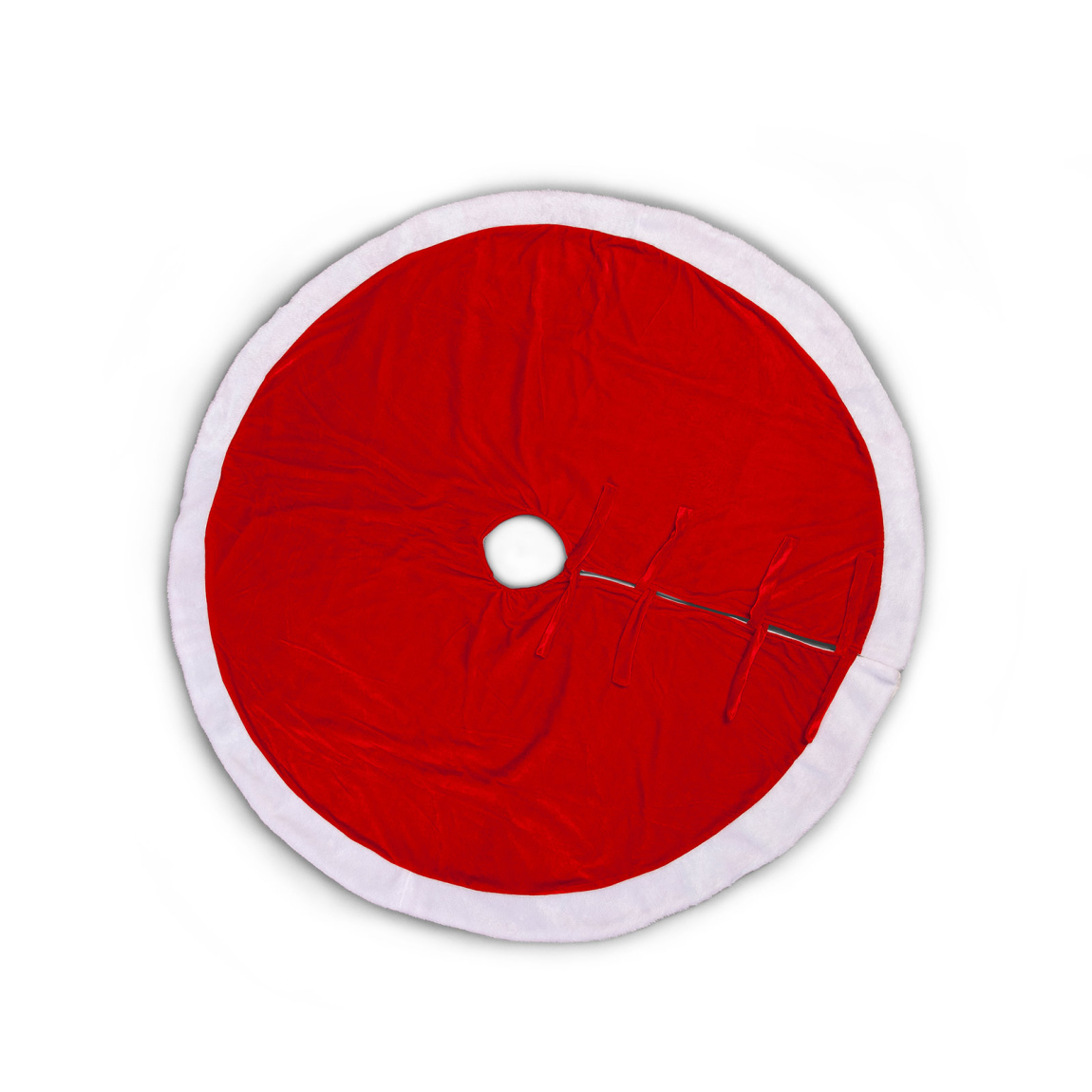 Tapis de sapin de Noël au format XL, face inférieure avec bandelettes de nouage