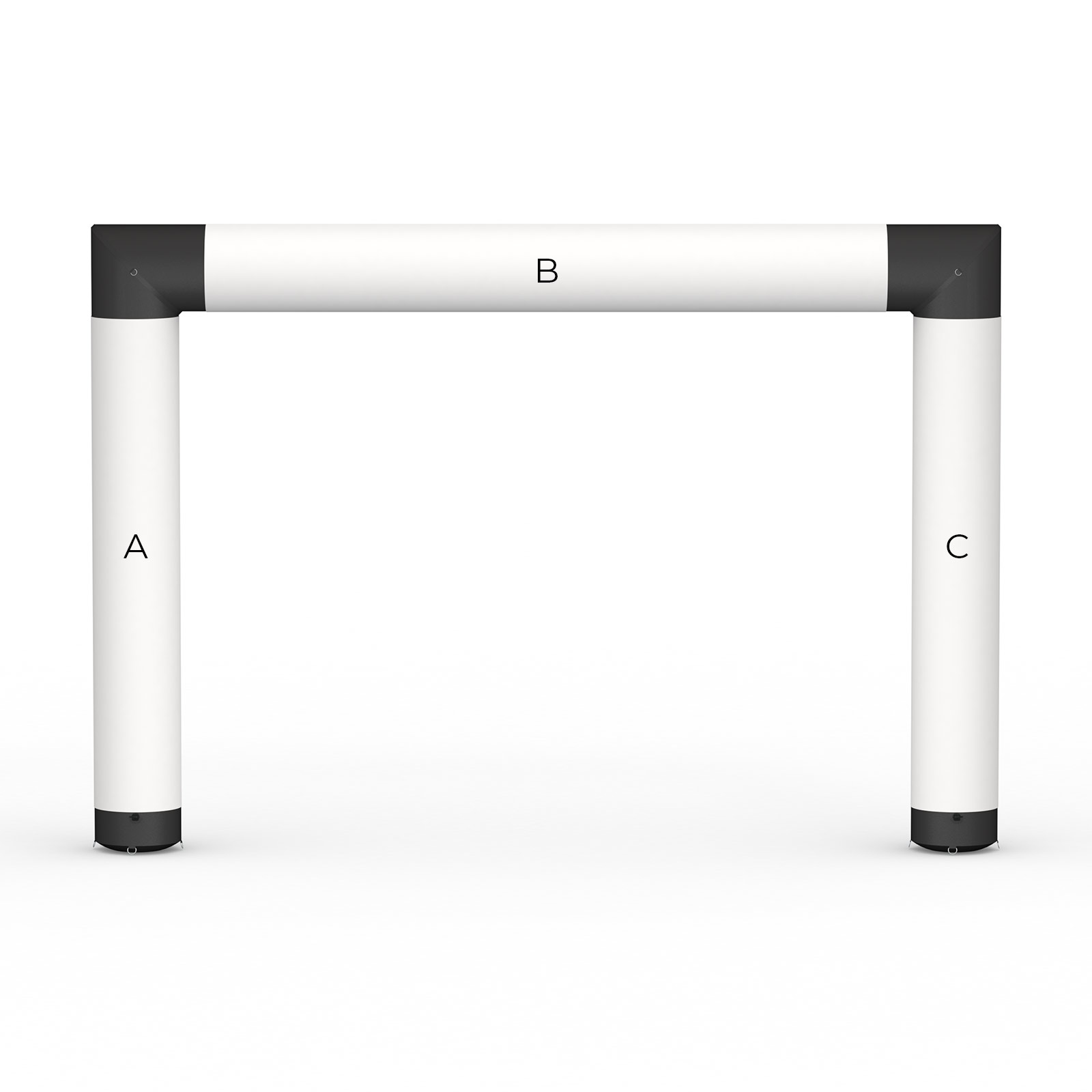 Portique gonflable - 450 x 320 cm (L x H), banderoles échangeables
