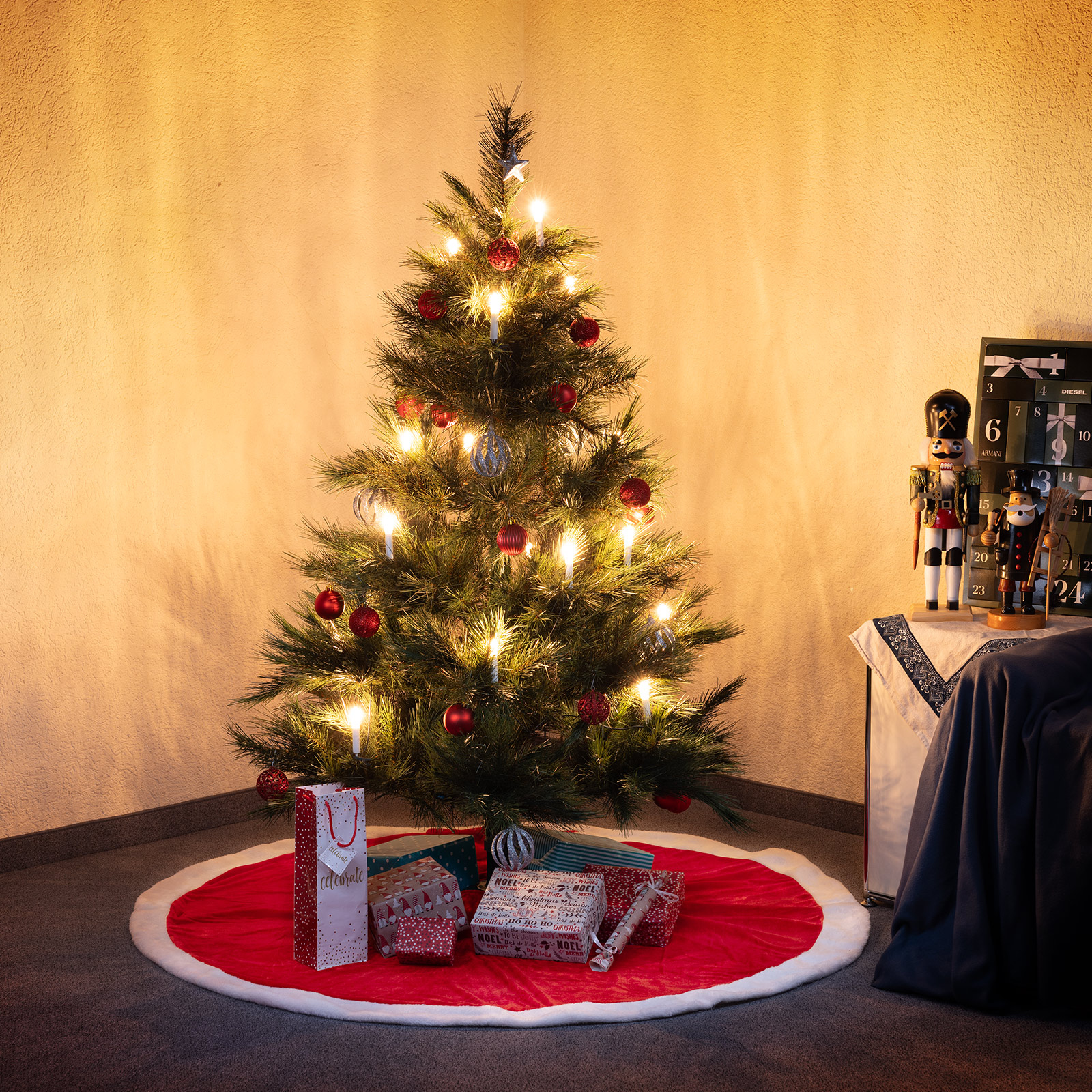 Tapis de sapin de Noël – pour une ambiance particulière à la maison