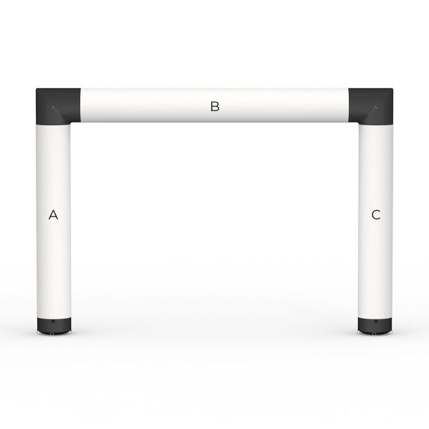Portique gonflable - 450 x 320 cm (L x H), banderoles échangeables