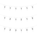 Guirlande de fanions - Aperçu : 1 motif, 2 motifs ou 3 motifs en alternance