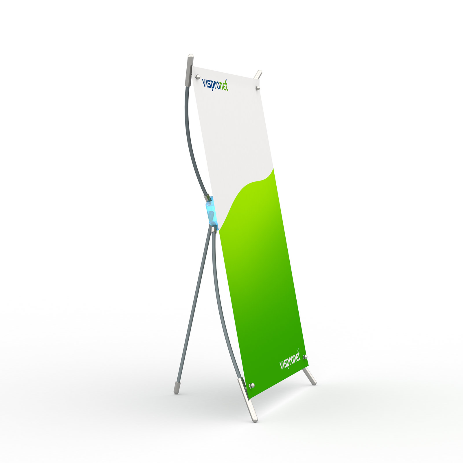X-Display T avec son support de présentation