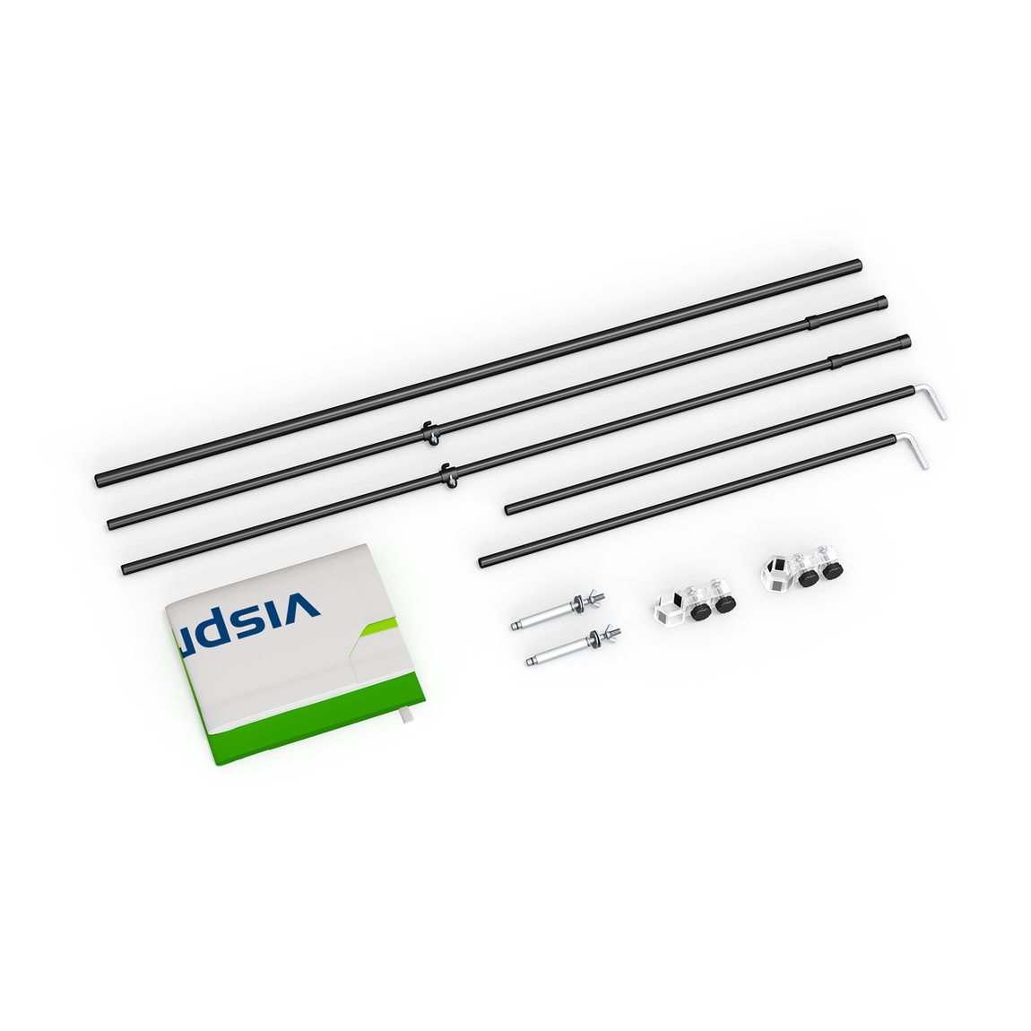 Bannières publicitaires pour tentes pliantes Basic & Select – contenu de la livraison