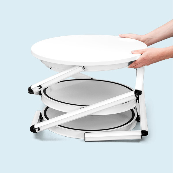 Comptoir de vitrine, très peu profondes, pliables