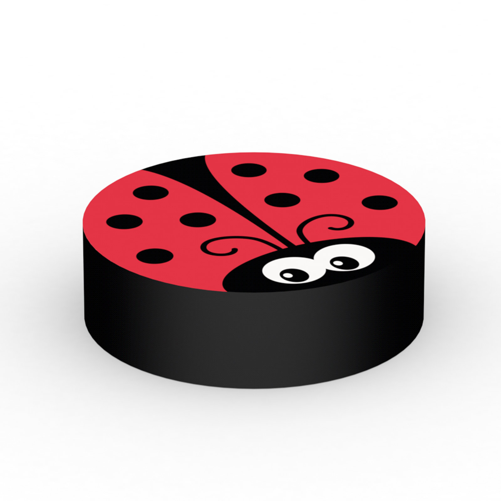Coussin d’assise rond comme coccinelle