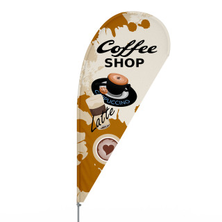 Bowflag Basic Tropfen, Gr. S - Coffee Shop