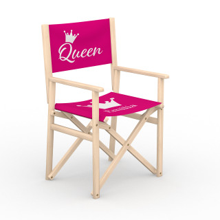 Regiestuhl, Lehne einseitig - Queen