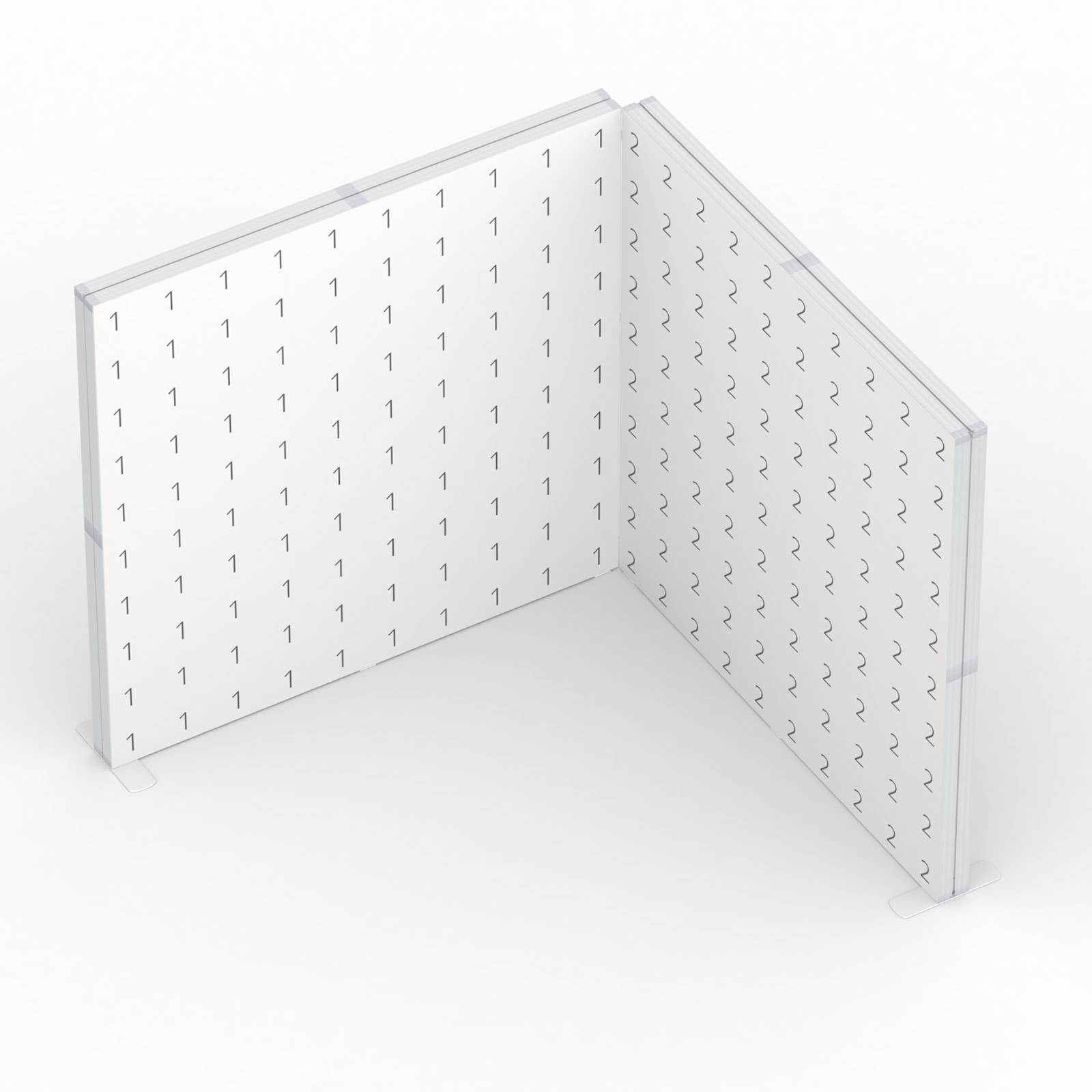 Schéma: Module d’angle Lightbox flex – disposition des visuels