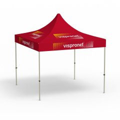 Pavillon pliable Basic 3x3 m, impression DTF, sans cloisons de tente