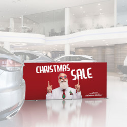 Cadre à jonc promotion de Noël dans la concession automobile